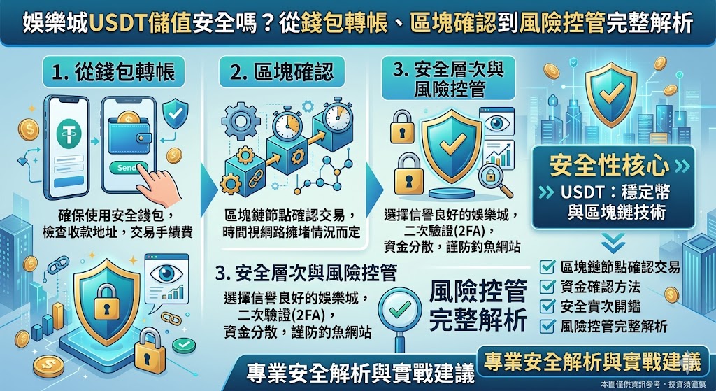 娛樂城usdt儲值安全嗎？從錢包轉帳、區塊確認到風險控管完整解析